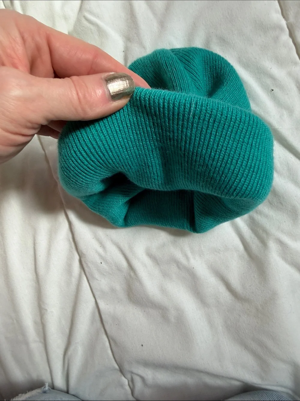 Carhartt Infant/Toddler Teal Cuffed Rib Knit Beanie